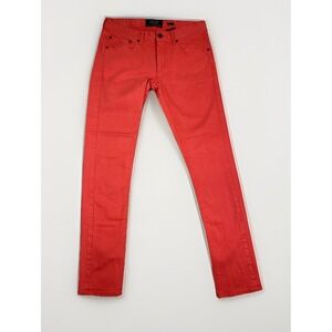 "Vintage Super Dry" Skinny Jeans Red Men's "32x32" Measures 32x30.5 Holiday Pant